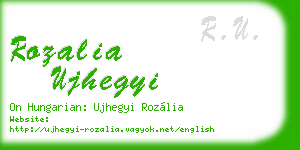 rozalia ujhegyi business card