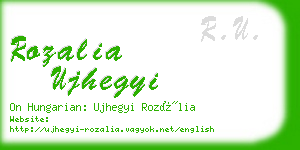 rozalia ujhegyi business card